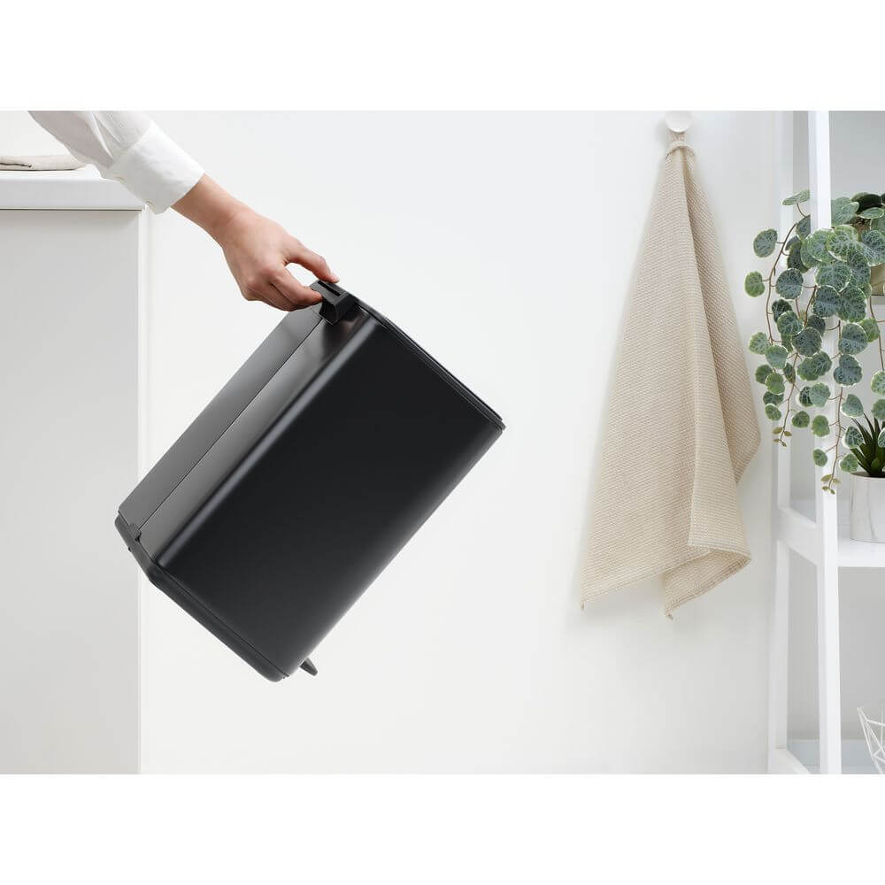Brabantia Bo Pedal Bin 12L Matt Black - KITCHEN - Bins - Soko and Co