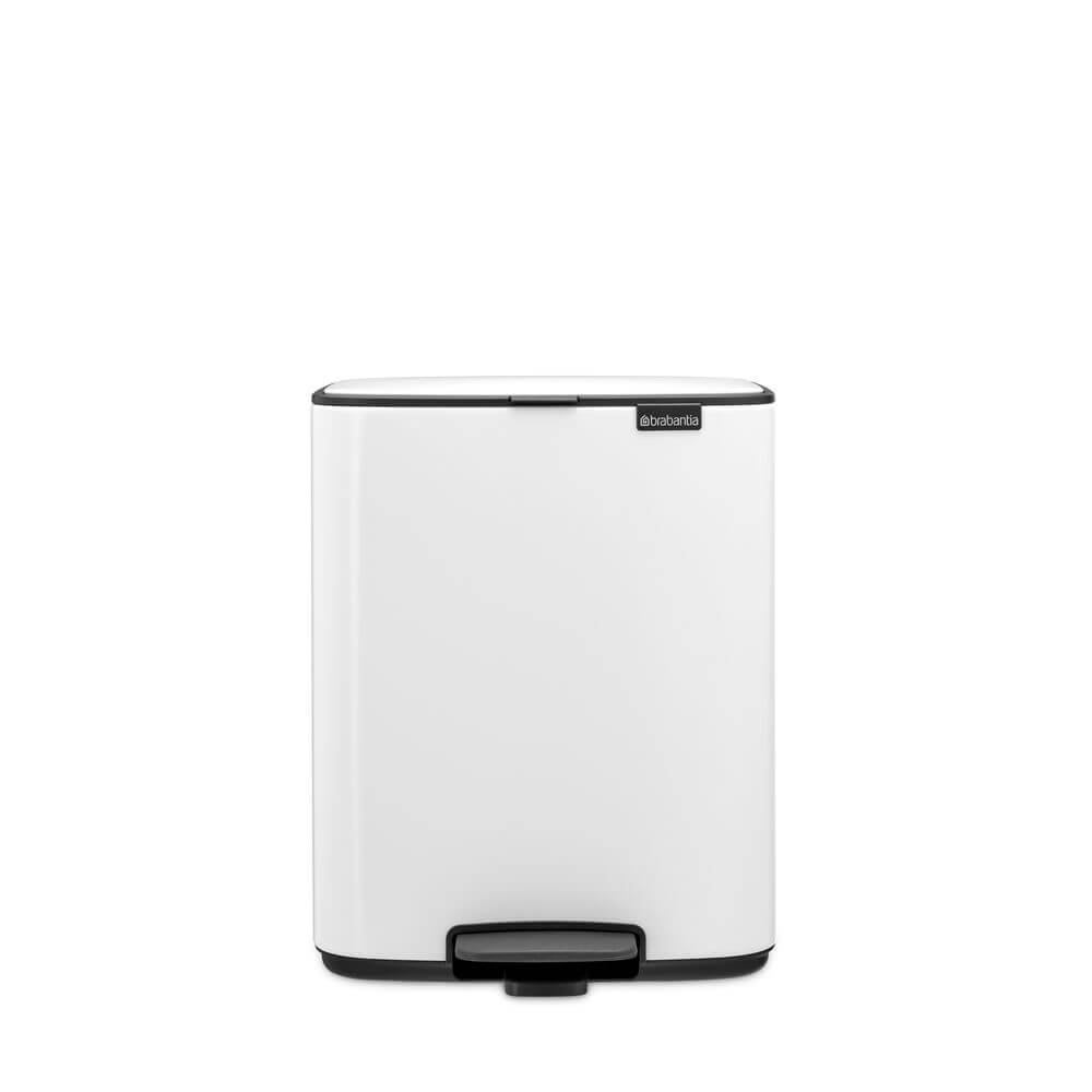 Brabantia Bo Pedal Bin 12L White - KITCHEN - Bins - Soko and Co