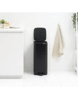 Brabantia Bo Pedal Bin 30L Matt Black - KITCHEN - Bins - Soko and Co
