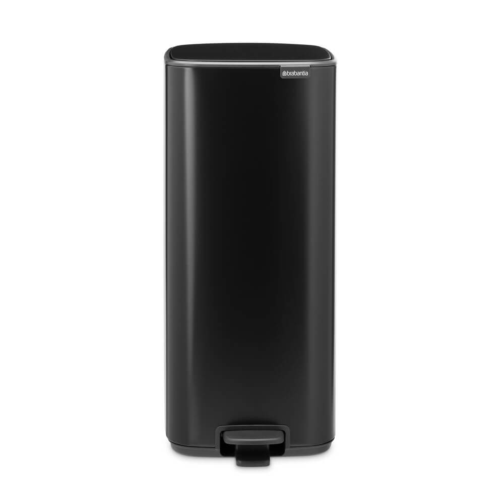 Brabantia Bo Pedal Bin 30L Matt Black - KITCHEN - Bins - Soko and Co