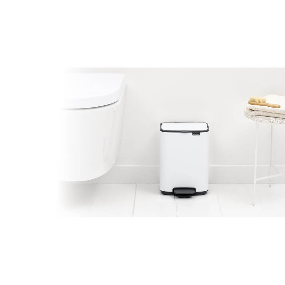 Brabantia Bo Pedal Bin 4L White - KITCHEN - Bins - Soko and Co