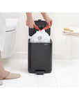 Brabantia Bo Pedal Bin 7L Matt Black - KITCHEN - Bins - Soko and Co