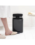 Brabantia Bo Pedal Bin 7L Matt Black - KITCHEN - Bins - Soko and Co