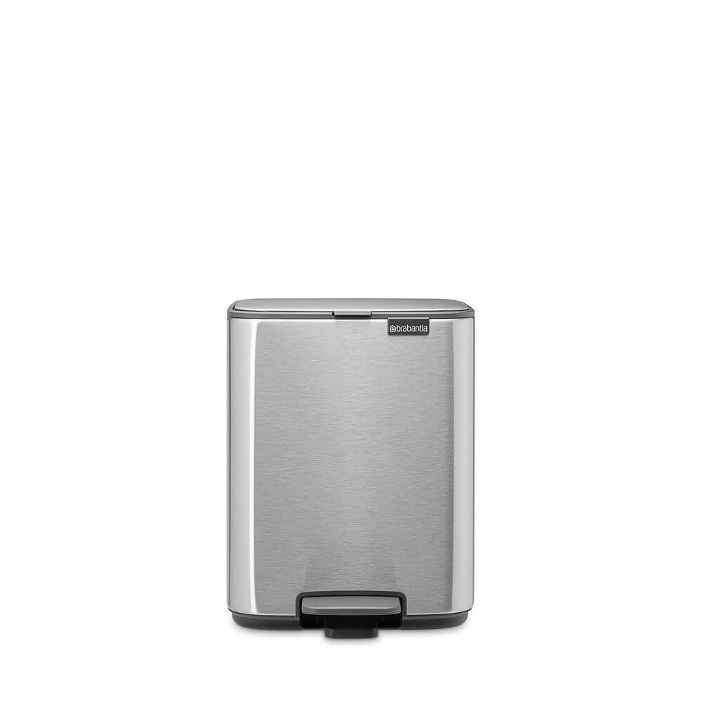 Brabantia Bo Pedal Bin 7L Matt Steel - KITCHEN - Bins - Soko and Co