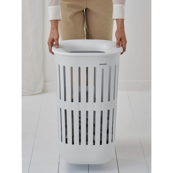 Brabantia Collect It Laundry Hamper 55L White