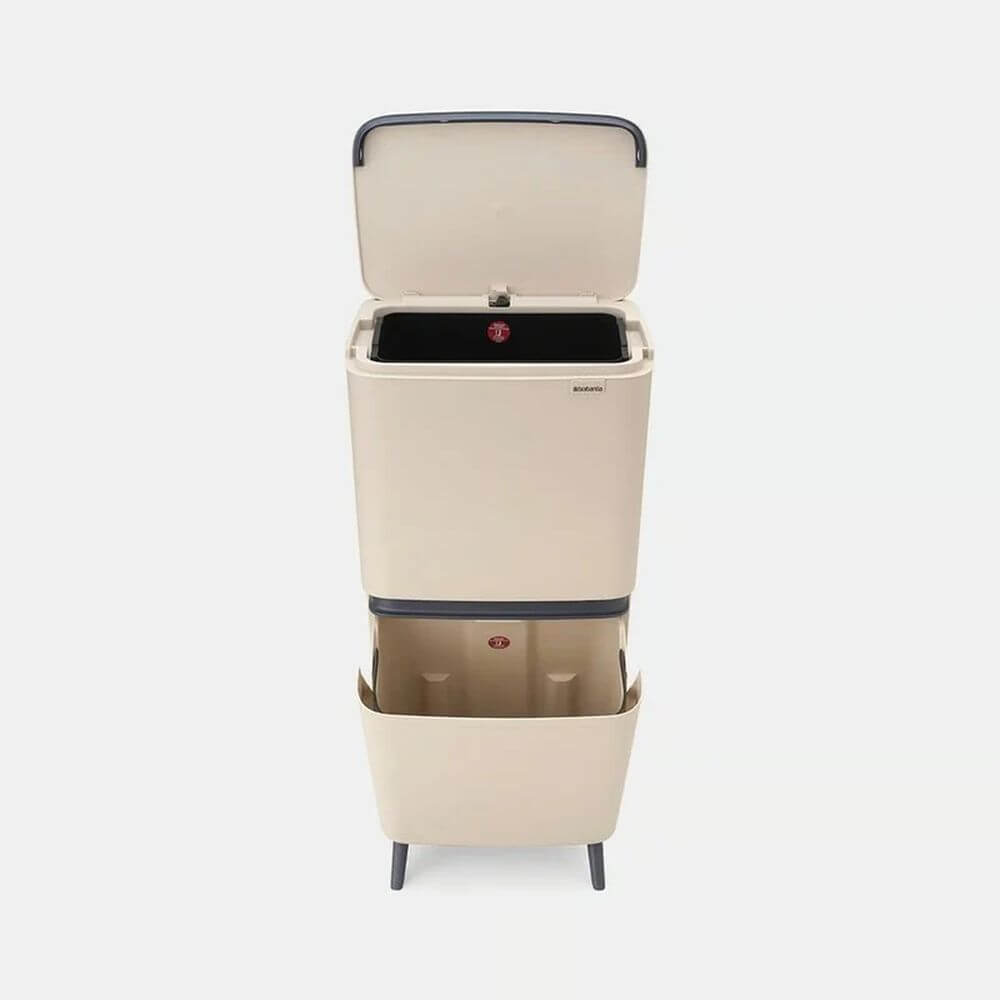 Brabantia SortUp 2 Compartment Recycle Bin Sand - KITCHEN - Bins - Soko and Co