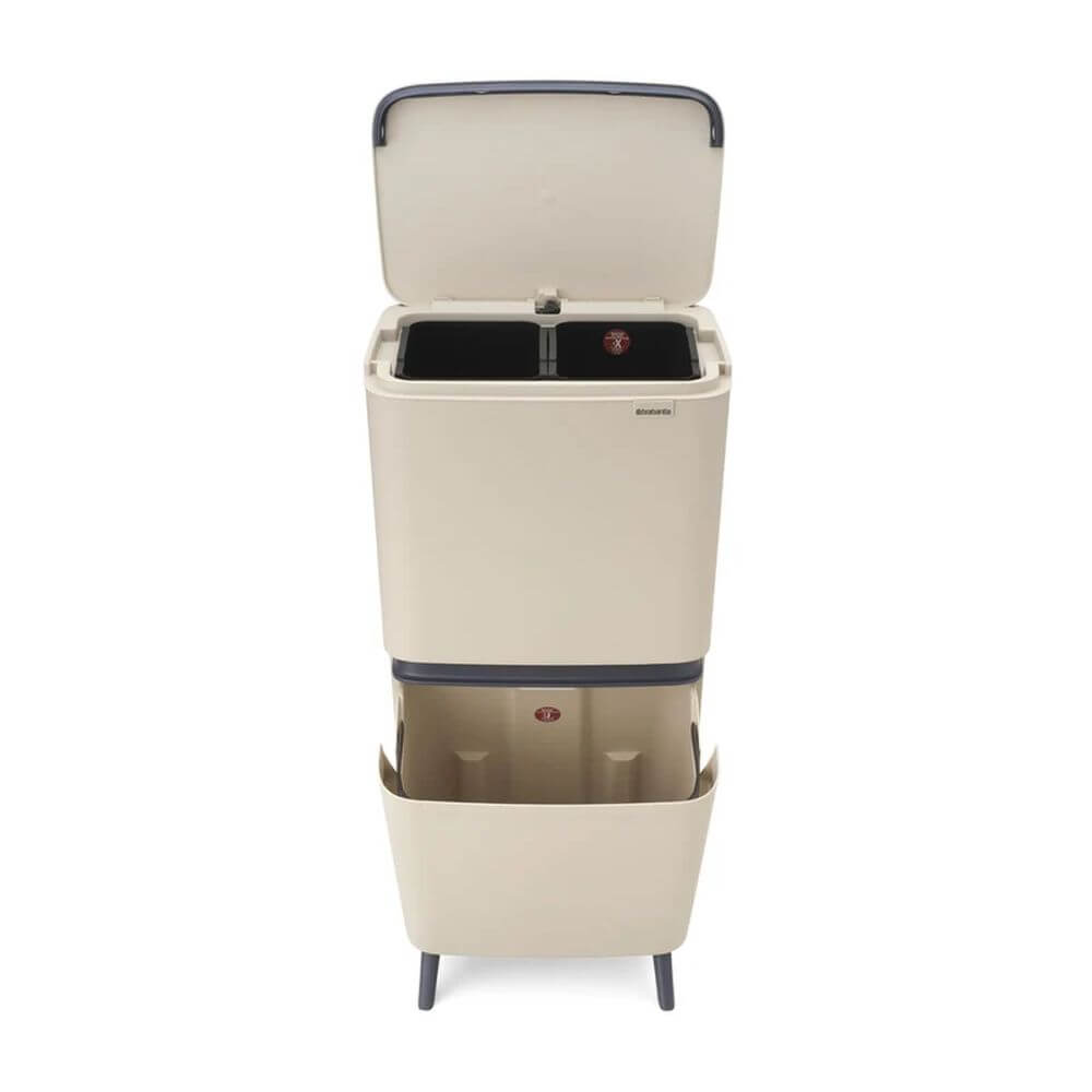 Brabantia SortUp 3 Compartment Recycle Bin Sand - KITCHEN - Bins - Soko and Co