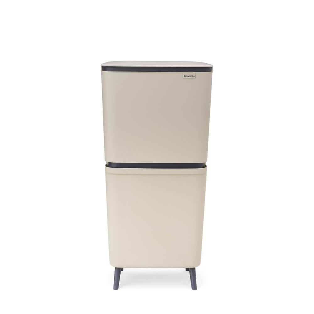 Brabantia SortUp Recycle Bin Hi 10 + 10 + 25L Sand - KITCHEN - Bins - Soko and Co