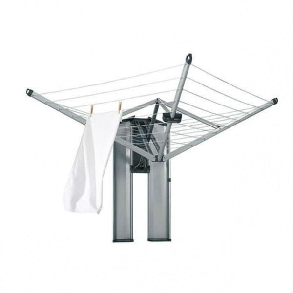 Brabantia Wallfix Wall Mounted Clothes Airer & Steel Storage Box