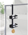 Bria Over Door Shower Caddy 2 Tier Black - BATHROOM - Shower Caddies - Soko and Co