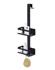 Bria Over Door Shower Caddy 2 Tier Black - BATHROOM - Shower Caddies - Soko and Co
