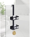 Bria Over Door Shower Caddy 2 Tier Black - BATHROOM - Shower Caddies - Soko and Co