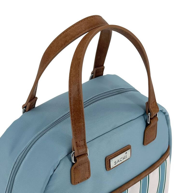 Cali Insulated Lunch Bag Hazy Blue Stripes - LIFESTYLE - Lunch - Soko and Co