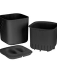 Cindy 3L Compost Bin Black - BATHROOM - Bins - Soko and Co