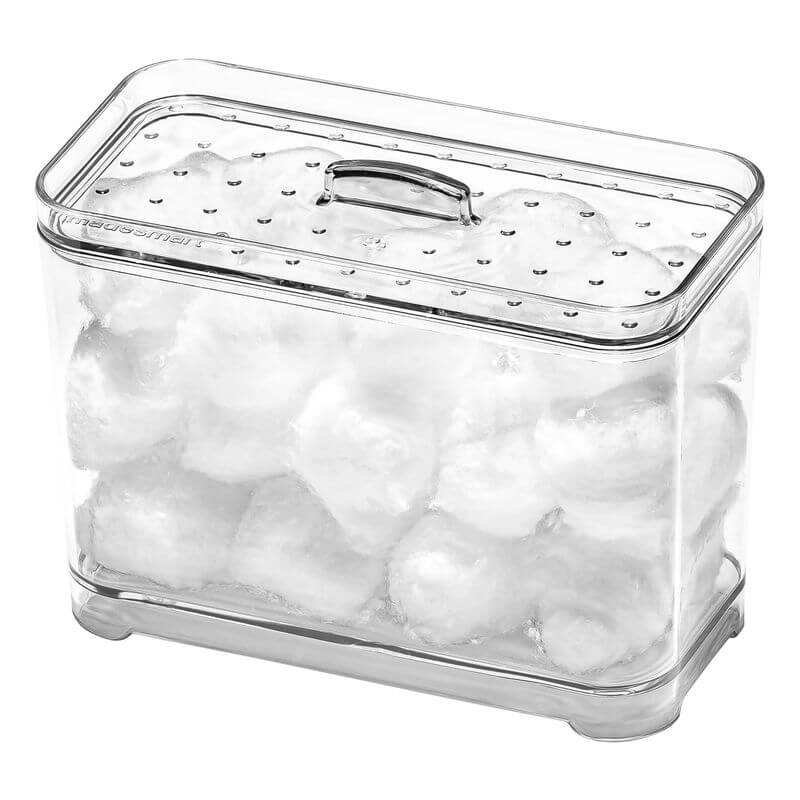 Clear Cotton Ball Container - BATHROOM - Makeup Storage - Soko and Co