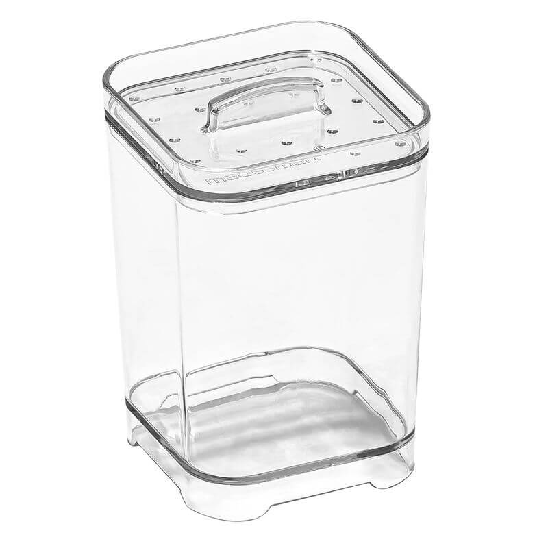 Clear Cotton Swab Container - BATHROOM - Makeup Storage - Soko and Co
