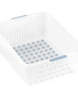 Clear Medium Bathroom Basket Frost White - BATHROOM - Makeup Storage - Soko and Co