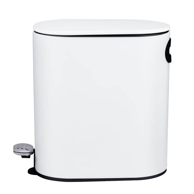 Coluno 5L Pedal Bin White - BATHROOM - Bins - Soko and Co