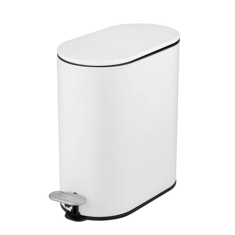 Coluno 5L Pedal Bin White - BATHROOM - Bins - Soko and Co