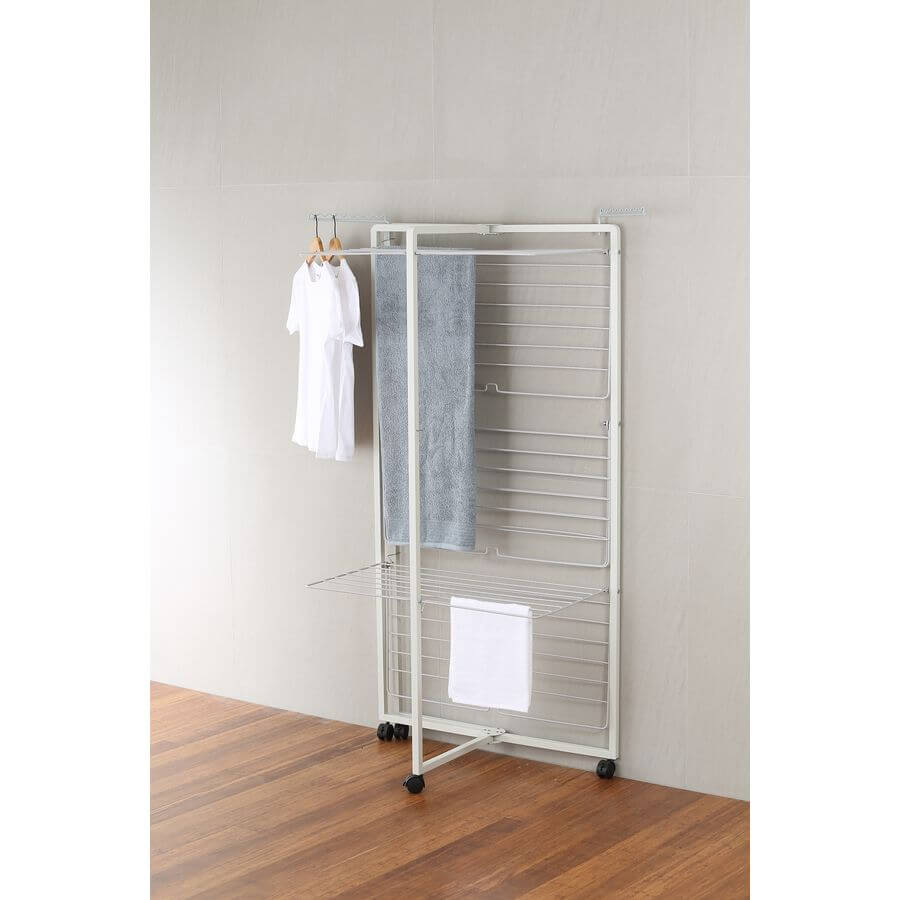 Deluxe Aluminium 42 Rail Tower Clothes Airer White - LAUNDRY - Airers - Soko and Co