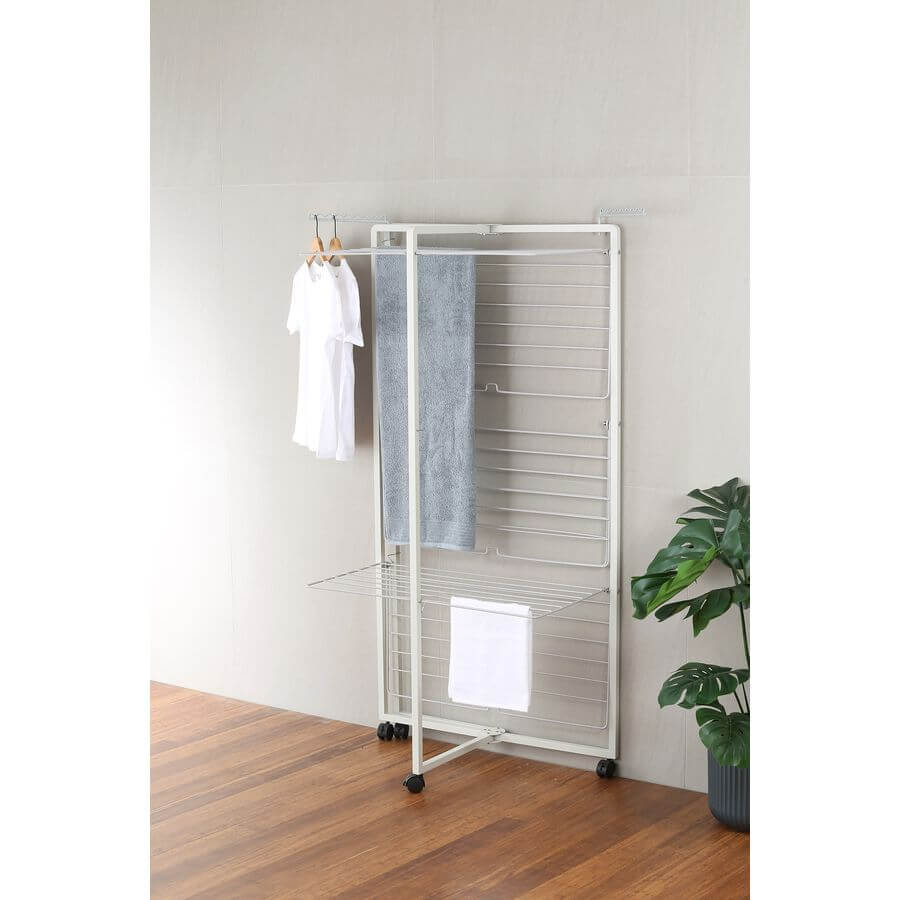 Deluxe Aluminium 42 Rail Tower Clothes Airer White - LAUNDRY - Airers - Soko and Co