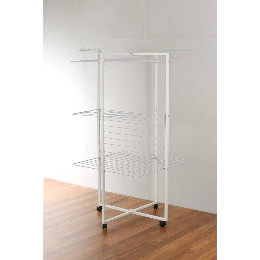 Deluxe Aluminium 42 Rail Tower Clothes Airer White - LAUNDRY - Airers - Soko and Co