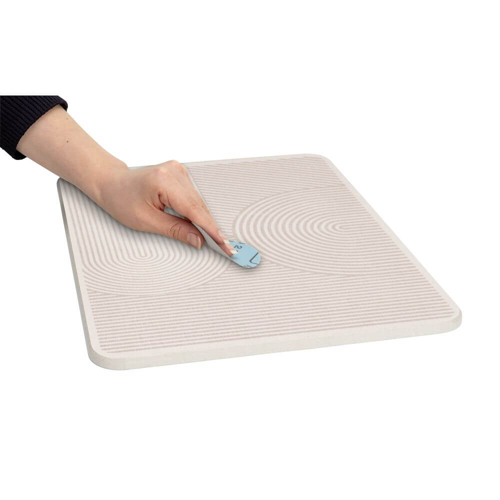 Dia Stone Dish Drying Mat Beige - KITCHEN - Dish Racks and Mats - Soko and Co