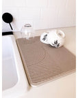 Dia Stone Dish Drying Mat Beige - KITCHEN - Dish Racks and Mats - Soko and Co