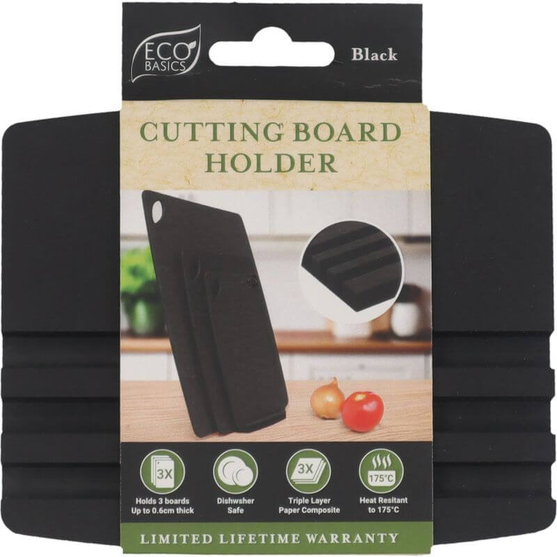 Eco Basics Cutting Board Holder Black - KITCHEN - Accessories and Gadgets - Soko and Co