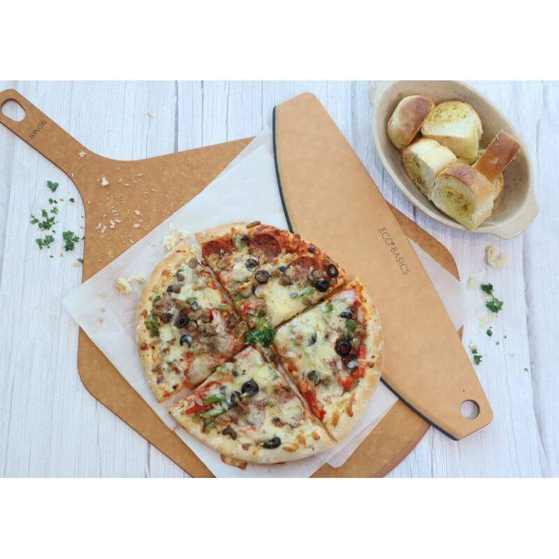Eco Basics Pizza Cutter Natural - KITCHEN - Accessories and Gadgets - Soko and Co