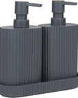 Eco Basics Wash Station Duo Graphite - BATHROOM - Soap Dispensers and Trays - Soko and Co