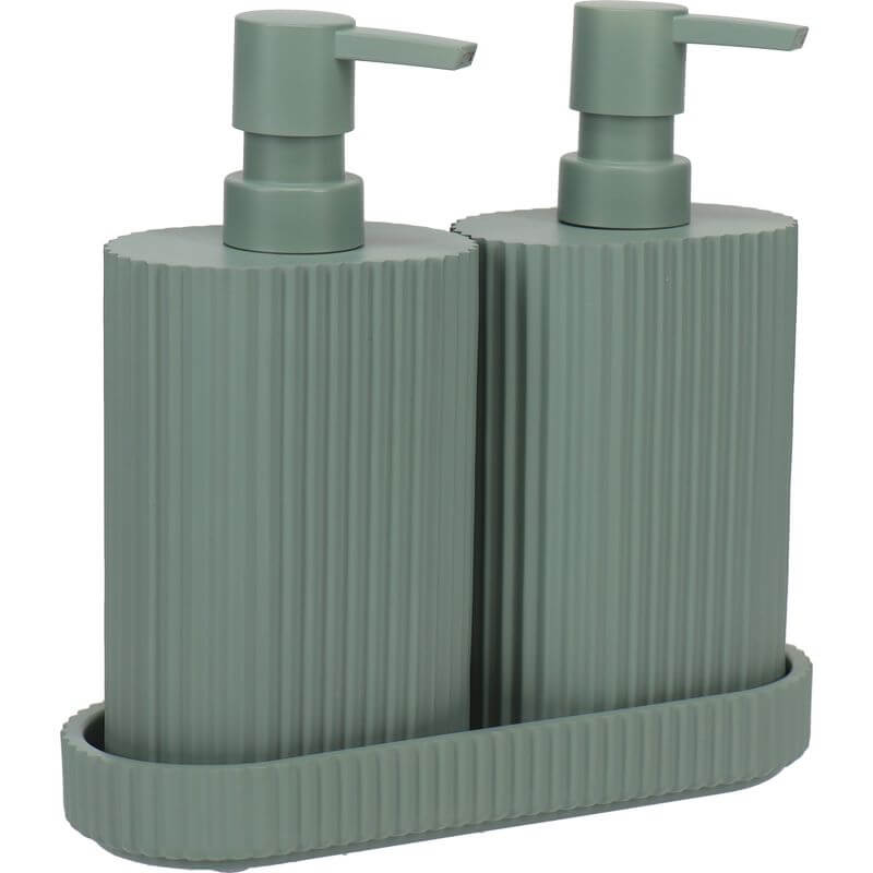 Eco Basics Wash Station Duo Green - BATHROOM - Soap Dispensers and Trays - Soko and Co