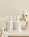 Eco Basics Wash Station Duo White - BATHROOM - Soap Dispensers and Trays - Soko and Co