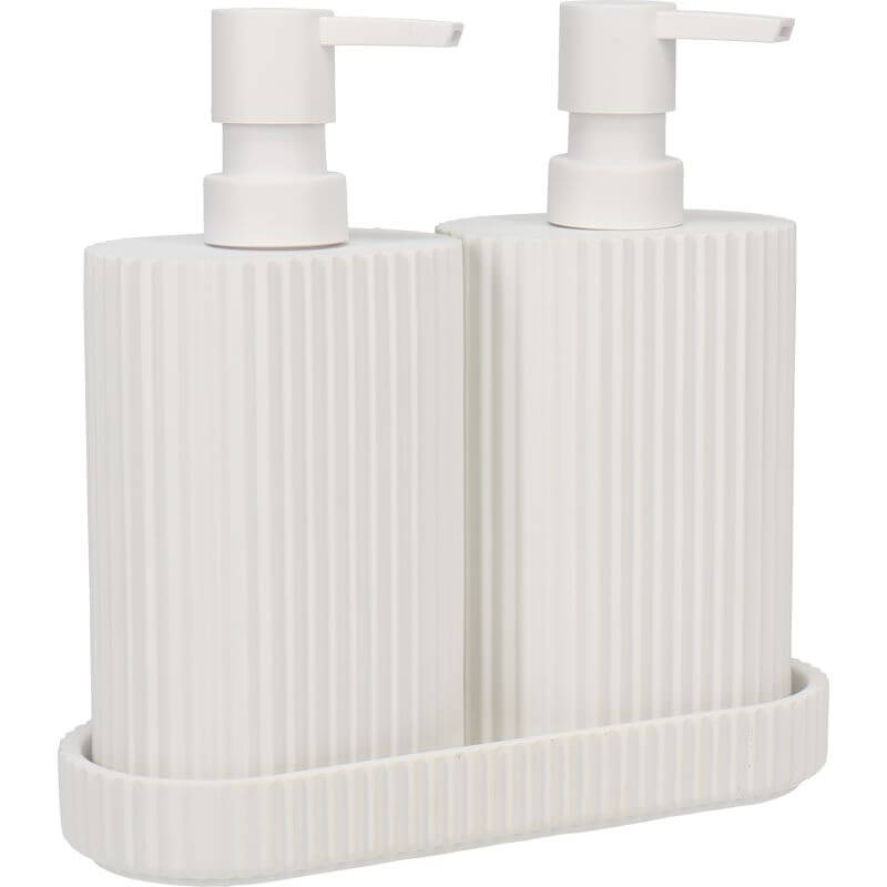 Eco Basics Wash Station Duo White - BATHROOM - Soap Dispensers and Trays - Soko and Co