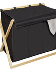 Ecori Triple Bamboo Laundry Hamper - LAUNDRY - Hampers - Soko and Co