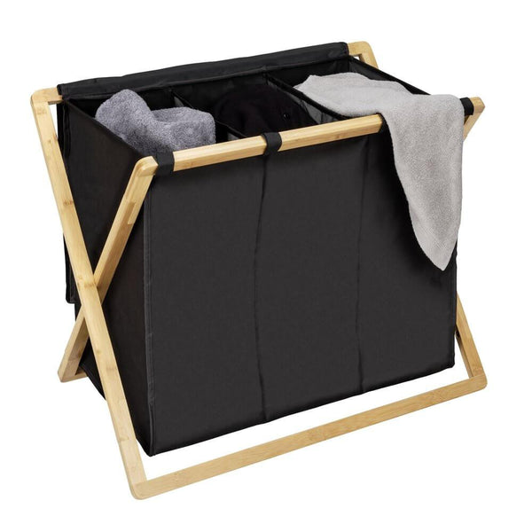 Ecori Triple Bamboo Laundry Hamper