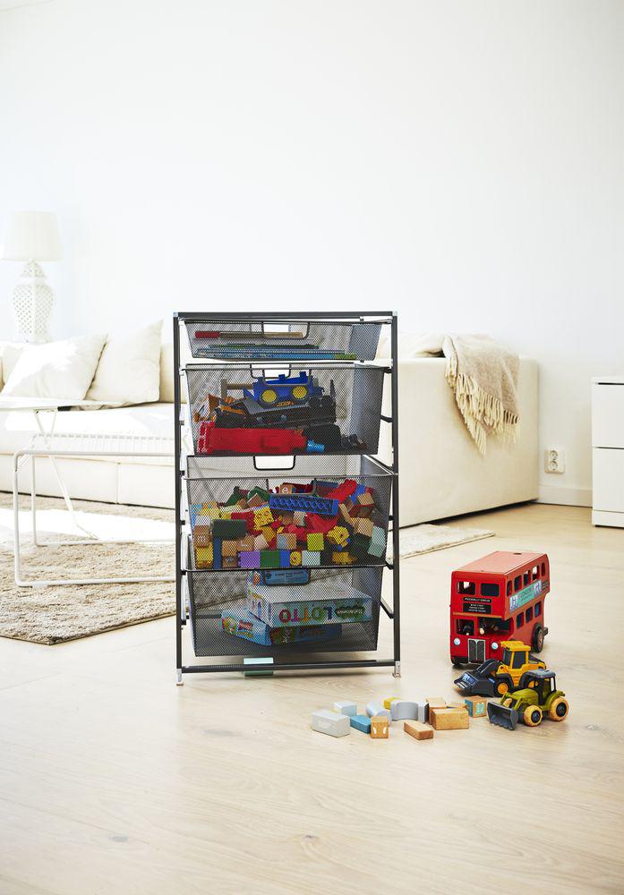 Elfa Basics 45 Standard Mesh Drawer Kit Graphite - ELFA - Freestanding Drawer Kits - Soko and Co