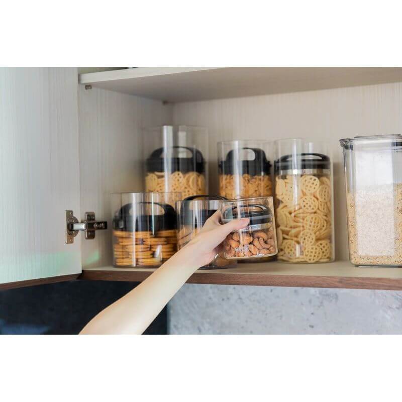 Evak Airtight Glass Pantry Container With Compact Handle Medium - KITCHEN - Food Containers - Soko and Co