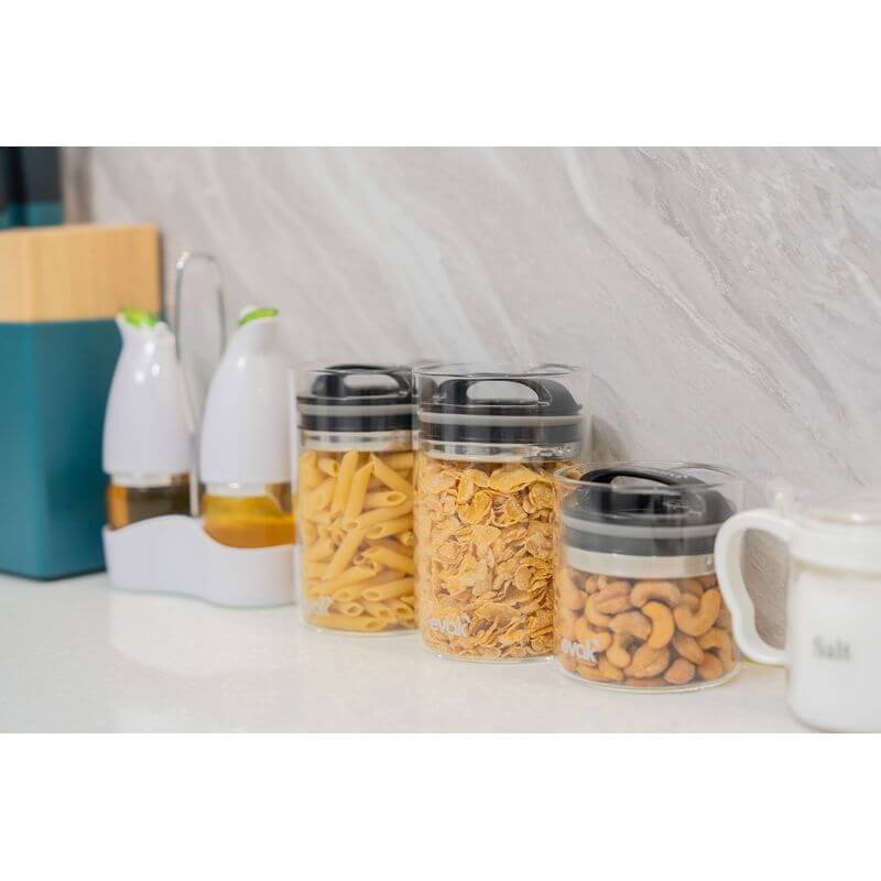 Evak Airtight Glass Pantry Container With Compact Handle Large - KITCHEN - Food Containers - Soko and Co