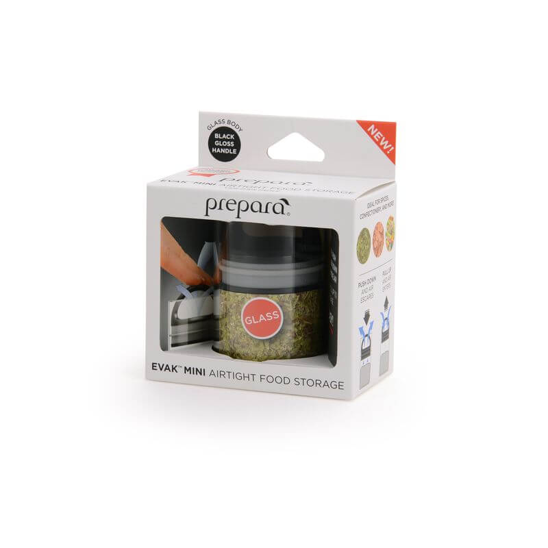 Evak Airtight Glass Pantry Container With Compact Handle Mini - KITCHEN - Food Containers - Soko and Co