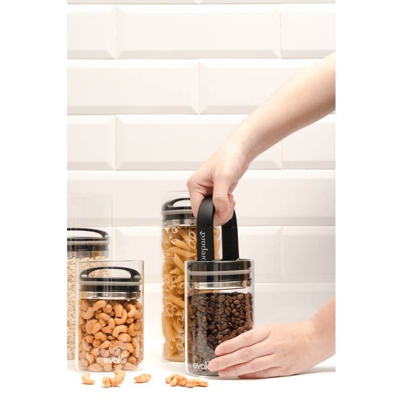 Evak Airtight Glass Pantry Container With Compact Handle Mini - KITCHEN - Food Containers - Soko and Co