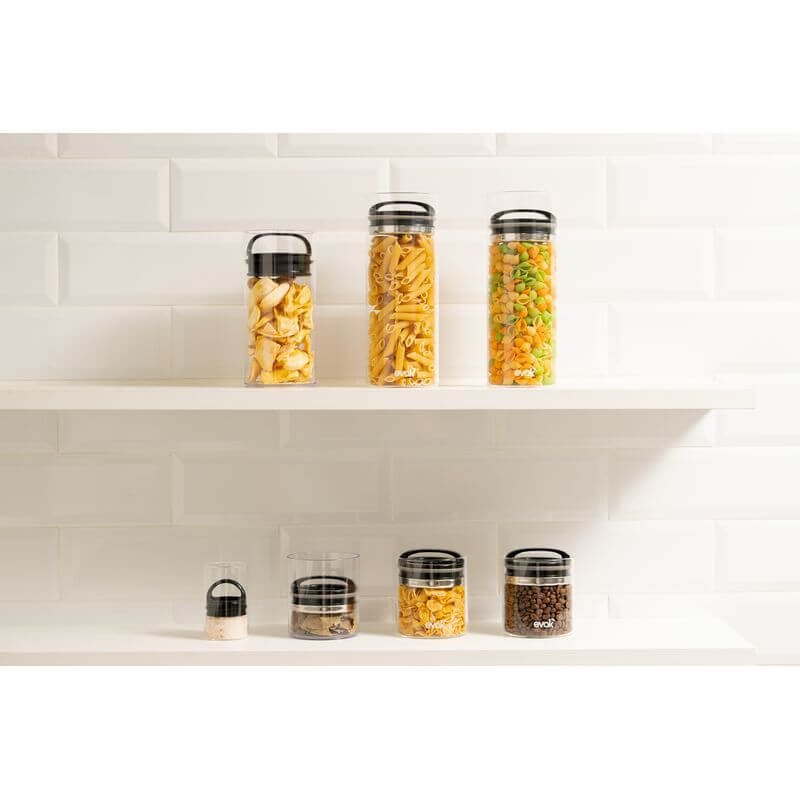Evak Airtight Glass Pantry Container With Compact Handle Small - KITCHEN - Food Containers - Soko and Co