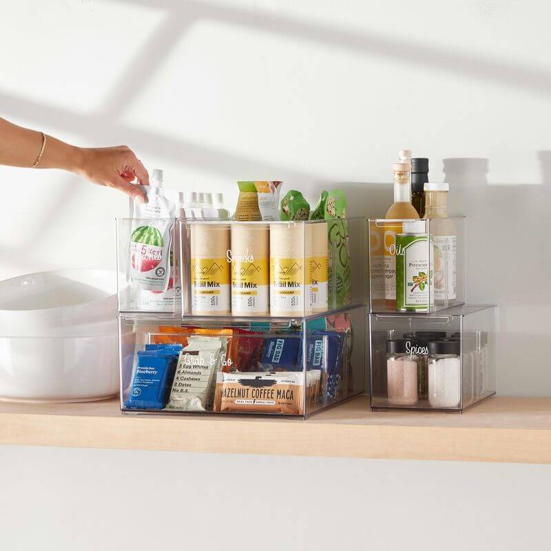 Everything Organiser Divided Pantry Bin Medium - KITCHEN - Organising Containers - Soko and Co