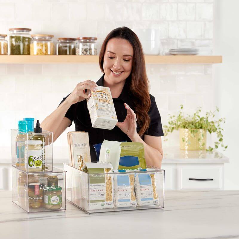 Everything Organiser Divided Pantry Bin Medium - KITCHEN - Organising Containers - Soko and Co