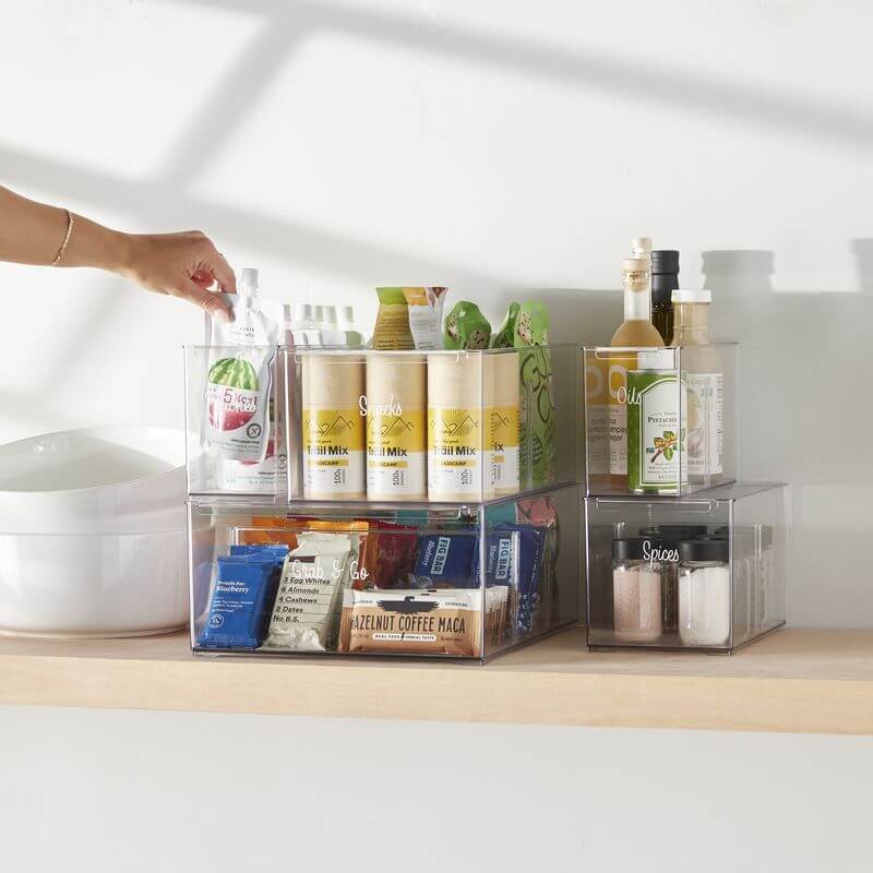 Everything Organiser Divided Pantry Bin Small - KITCHEN - Organising Containers - Soko and Co