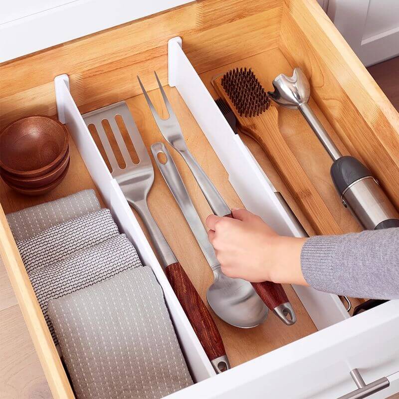 Expandable Deep Drawer Dividers 2 Pack - KITCHEN - Cutlery Trays - Soko and Co