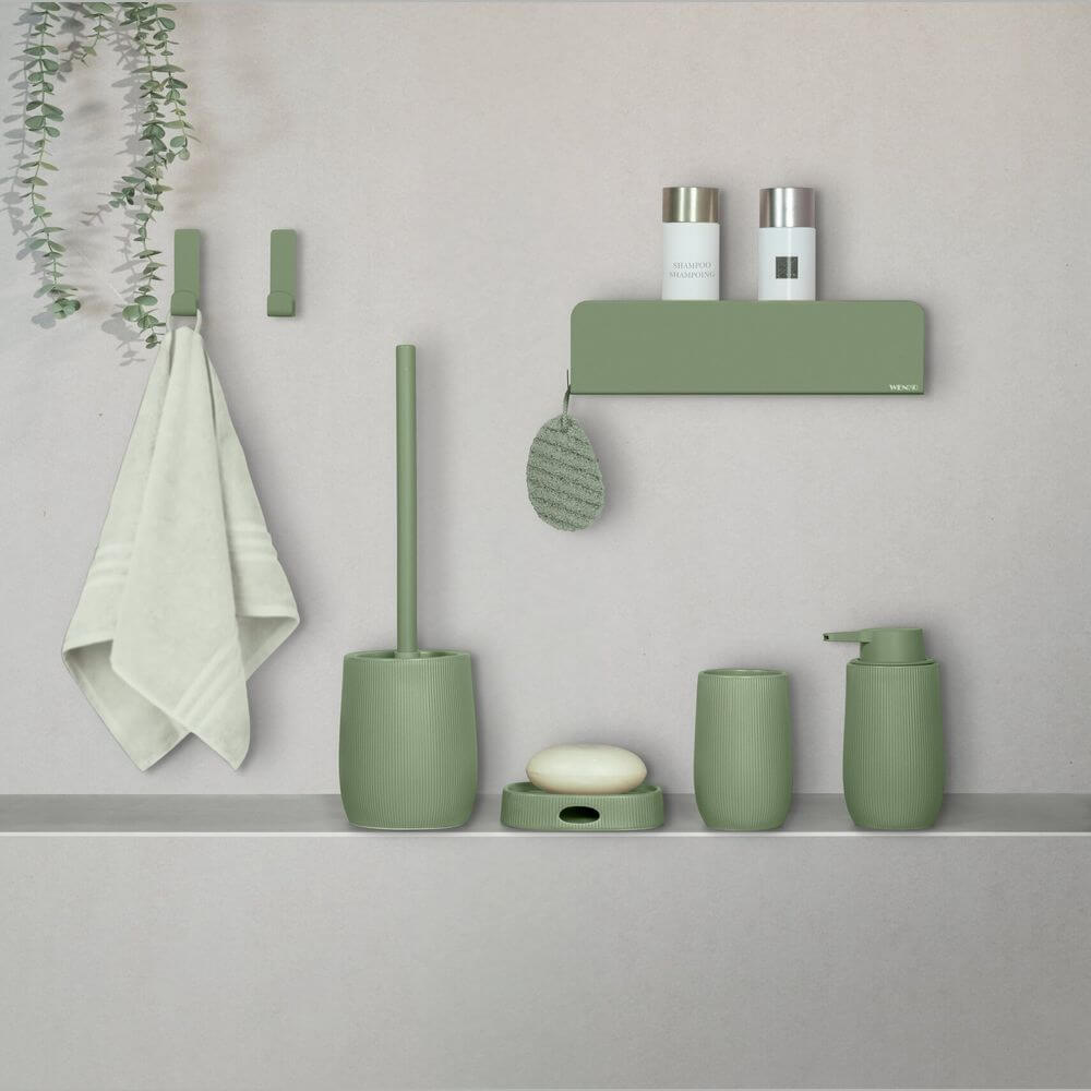 Fablo Ceramic Toilet Brush Green - BATHROOM - Toilet Brushes - Soko and Co