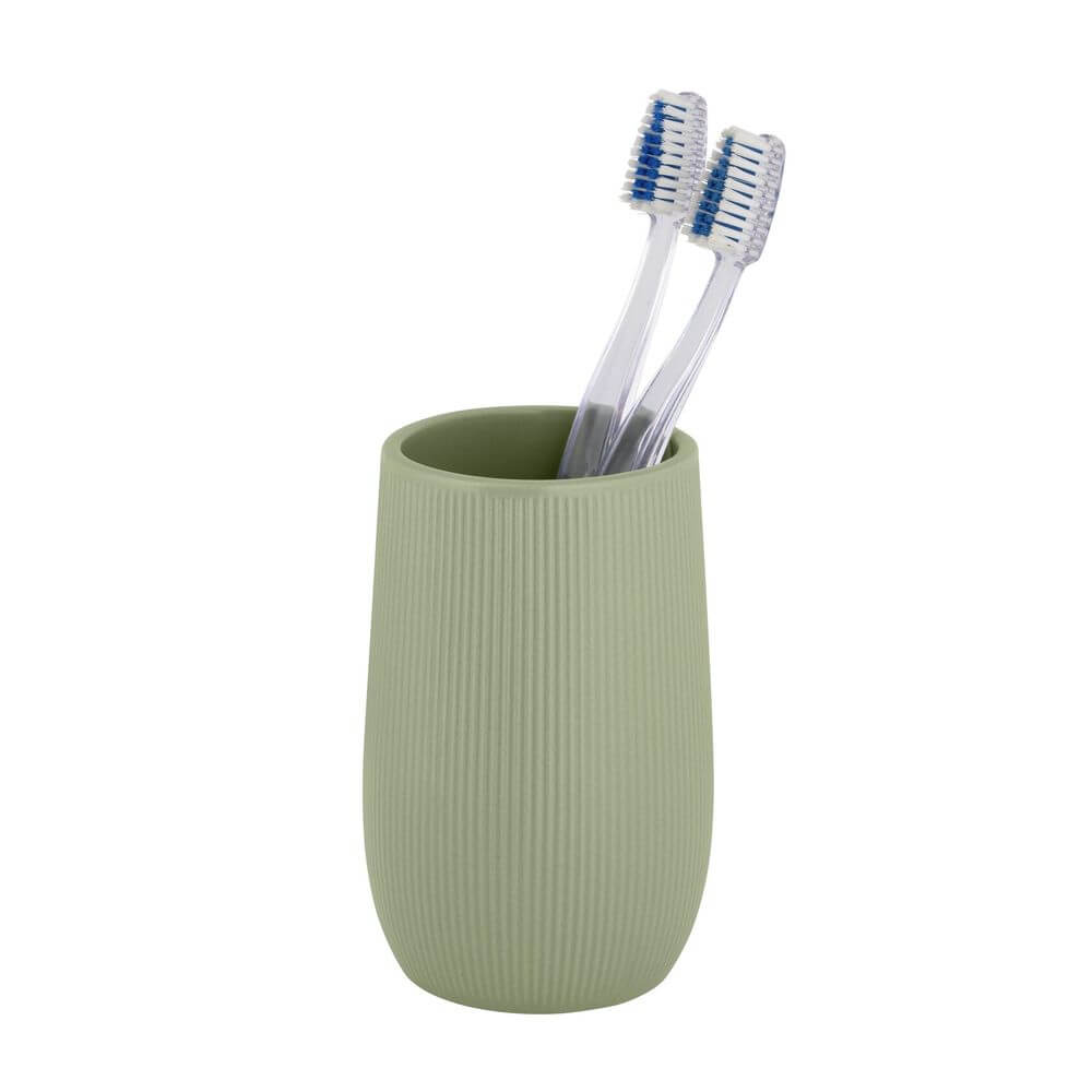 Fablo Ceramic Tumbler Green - BATHROOM - Toothbrush Holders - Soko and Co