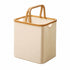 Fabric Laundry Basket with Bamboo Handles Large Cream - HOME STORAGE - Baskets and Totes - Soko and Co