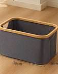Fabric Storage Basket Medium Grey - HOME STORAGE - Baskets and Totes - Soko and Co